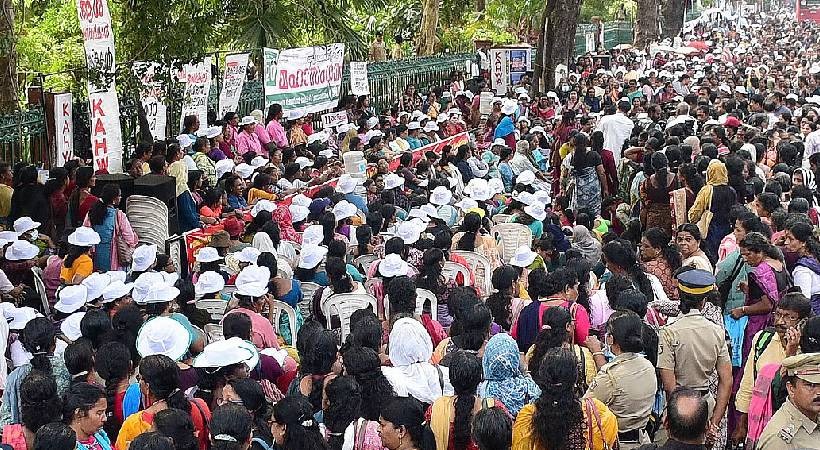  ആശാവർക്കേഴ്സ് ഇന്ന് നിലമ്പൂർ മണ്ഡലത്തിലെത്തും; ചന്തക്കുന്നിൽ നിന്ന് നിലമ്പൂർ ടൗണിലേക്ക് പ്രകടനം നടത്തും